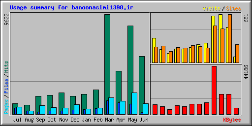 Usage summary for banoonasimi1398.ir